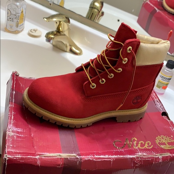Timberland | Shoes | Red And Gold 